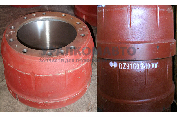барабан тормозной задний 10 отверстий DONG FENG DZ9160340006