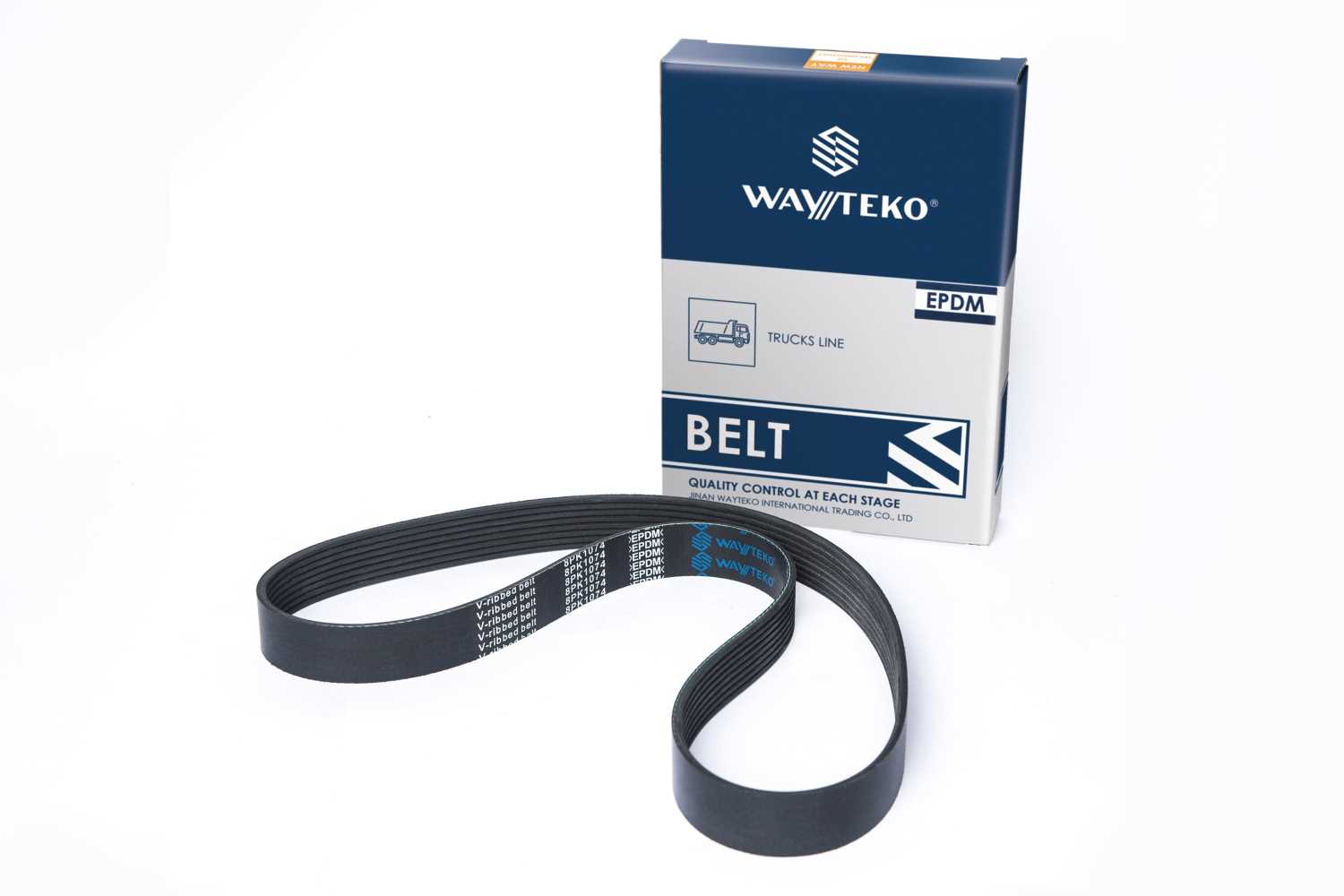 Ремень ручейковый 8PK1074 вентилятора Wayteko